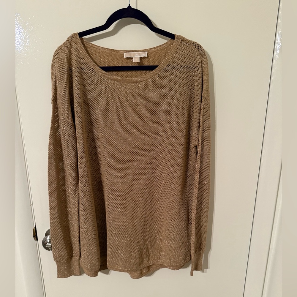 Michael Kors Metallic Boat Neck